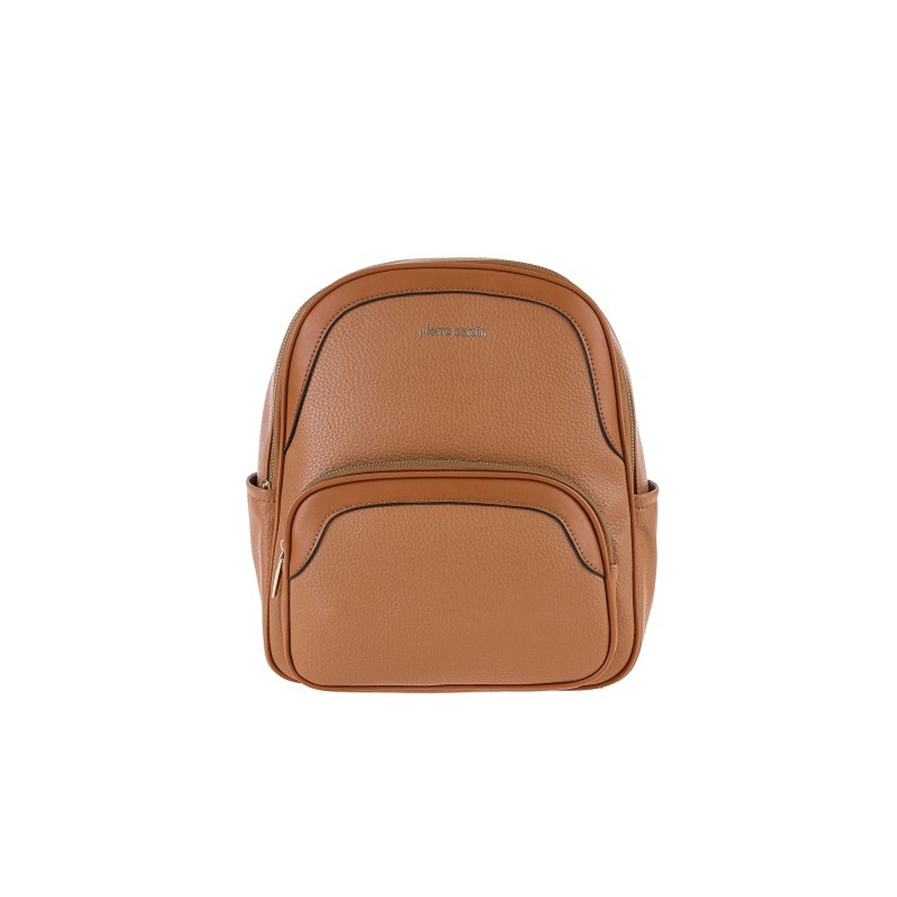 Cognac Pebbled Backpack