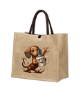 Dachshund Tote, Coffee Time