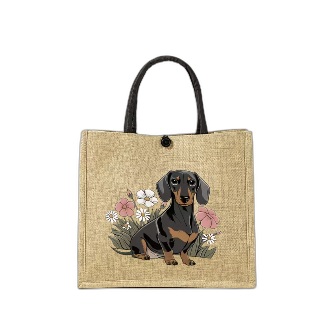 Dachshund Tote, Wildflower