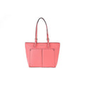 Coral Tote with Front Pockets