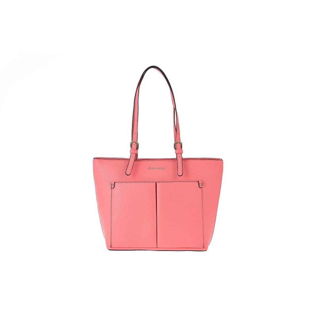 Coral Tote with Front Pockets
