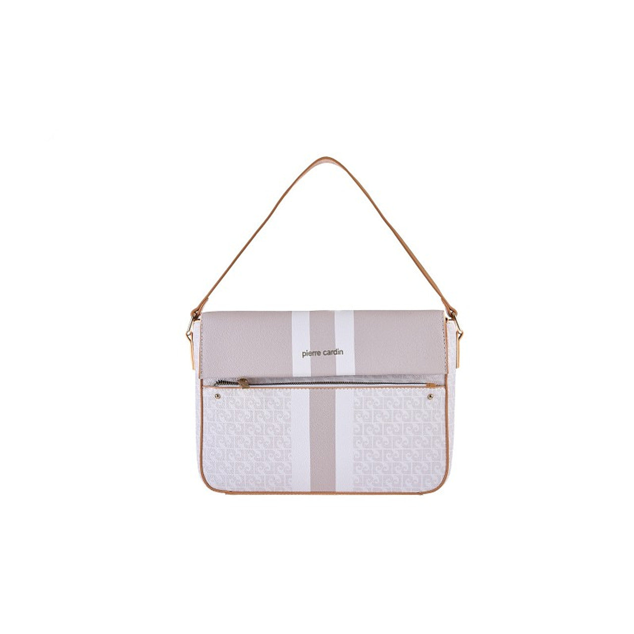White Monogram Flap Crossbody Bag