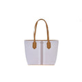 White Monogram Shopping Tote