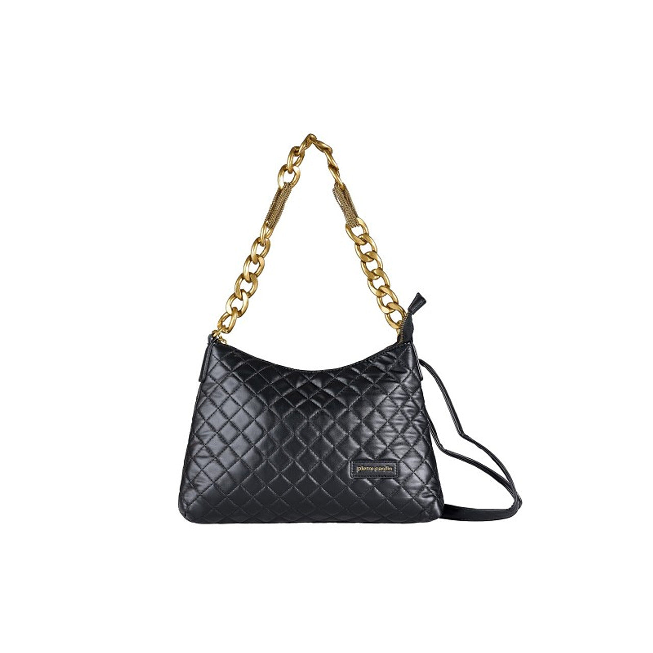 Black Quilted Chain Shoulder Bag