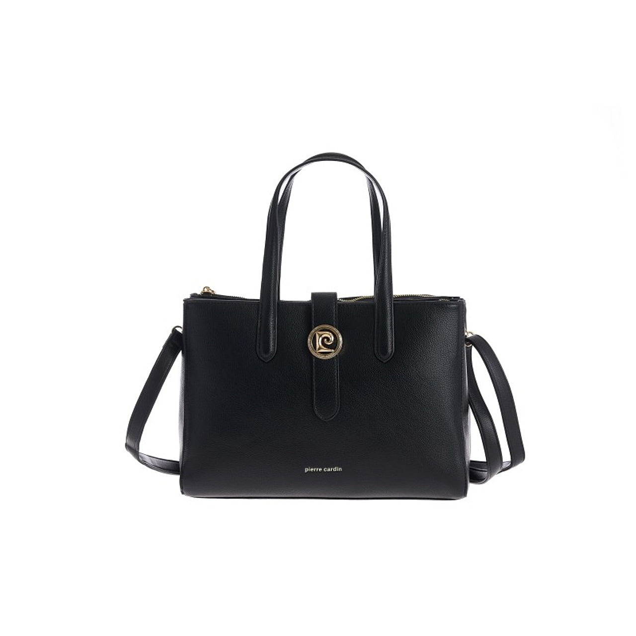 Structured Tote, Gold Medallion