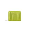 Lime Green Pleated Zip Wallet