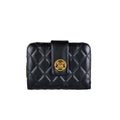 Black Quilted Clip Wallet