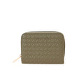 Olive Quilted Zip Wallet