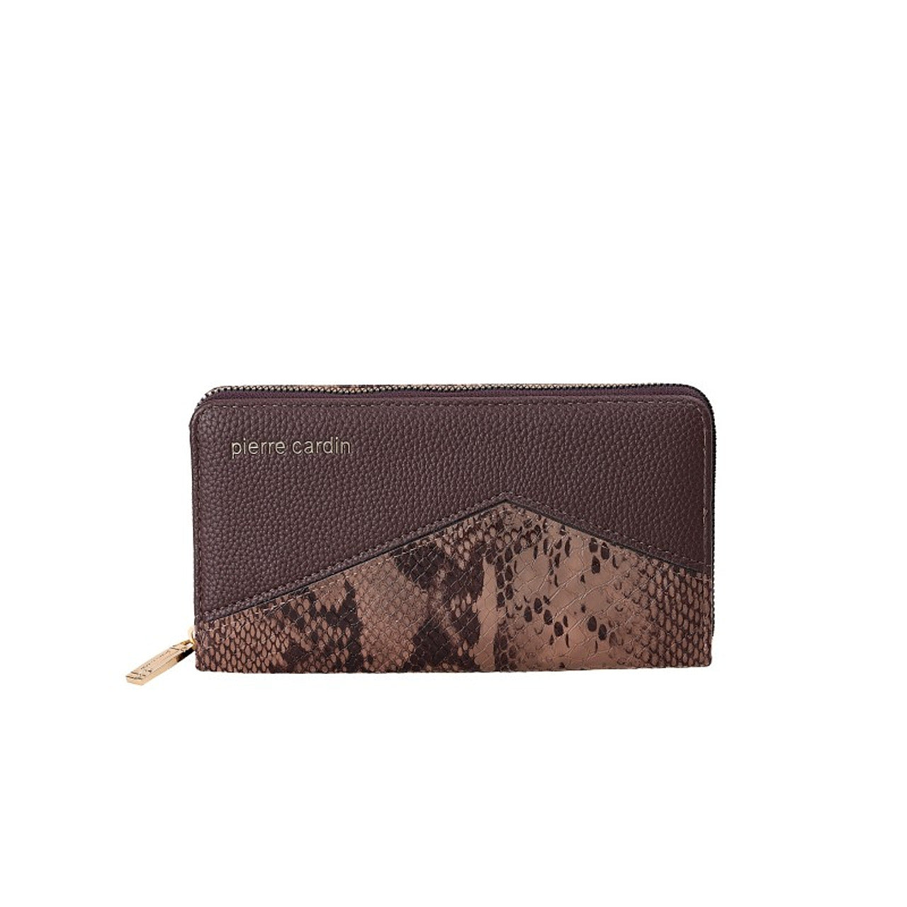 Dark Brown Double-Zip Wallet