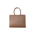 Khaki Woven Shoulder Tote