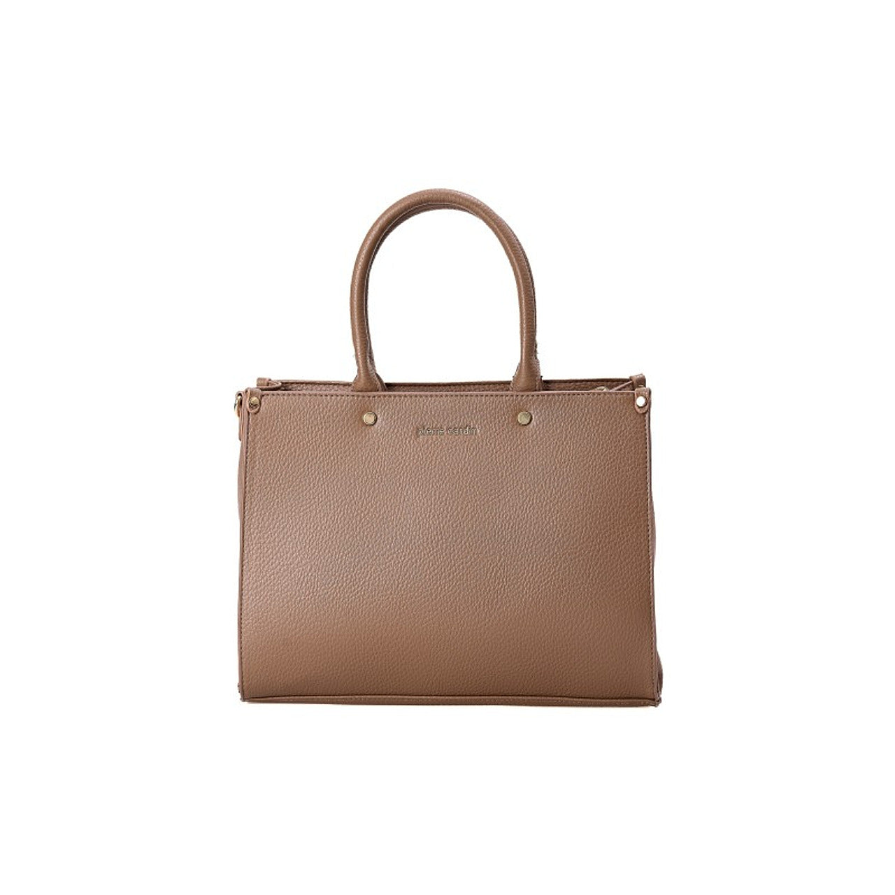 Khaki Woven Shoulder Tote