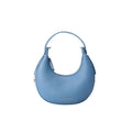 Denim Blue Crescent Hobo Bag