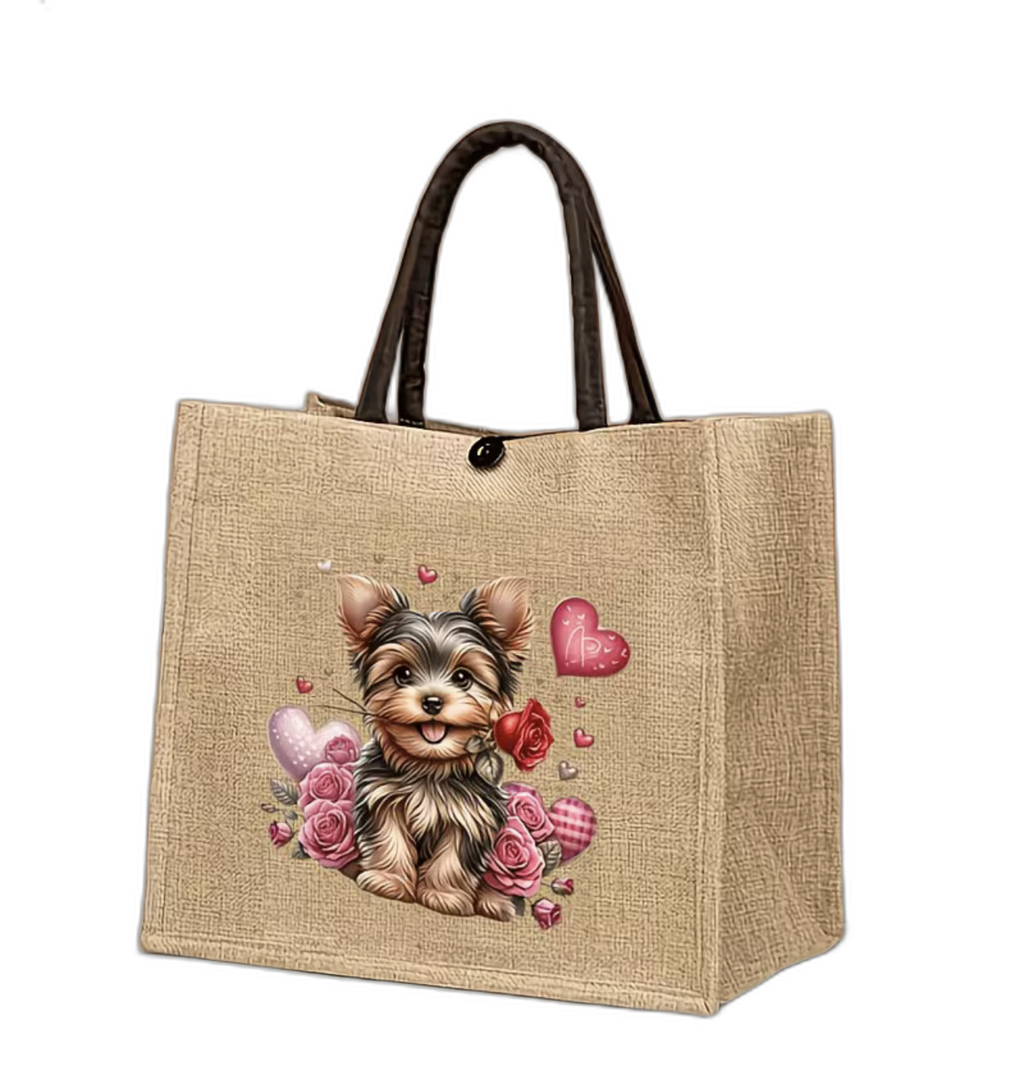 Yorkshire Terrier Tote, Rose Edition